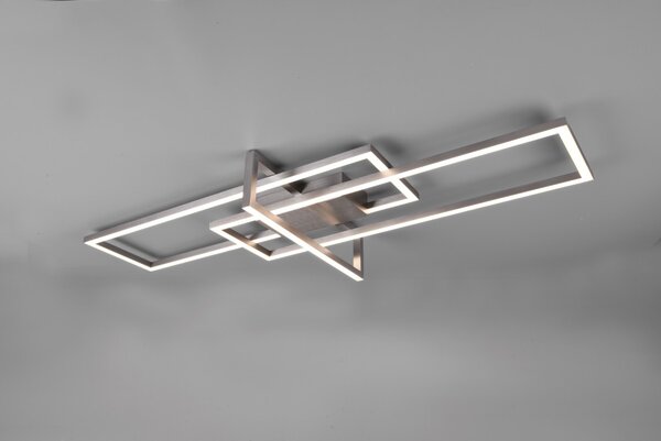 Trio 620310307 LED přisazené stropní svítidlo Salinas 1x34W | SMD | 3900lm | 3000K - 3 fázové stmívání, matný nikl