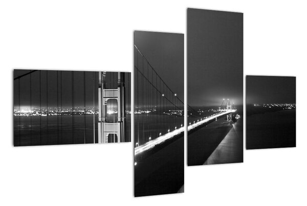 Most přes řeku - obraz (110x70cm)
