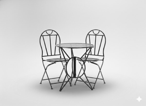 Set zahradního nábytku SUSAN černý GOM8244