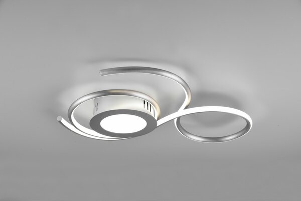 Trio 623410207 LED přisazené stropní svítidlo Jive 1x36W | 4300lm | 2700-6000K - stmívatelné, noční režim, dálkové ovládání, oddělené vypínače, matný nikl