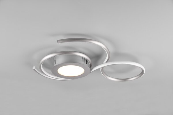 Trio 623410207 LED přisazené stropní svítidlo Jive 1x36W | 4300lm | 2700-6000K - stmívatelné, noční režim, dálkové ovládání, oddělené vypínače, matný nikl