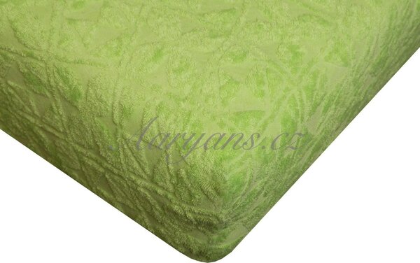 Aaryans žakárové prostěradlo zelené Rozměry: 160x200 cm