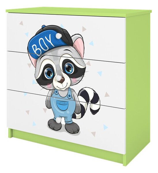 Kocot kids Komoda Babydreams 80 cm mýval zelená