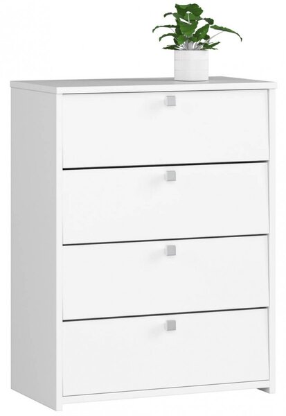 Ak furniture Botník Marienne 60 cm - 4 dvířka bílý