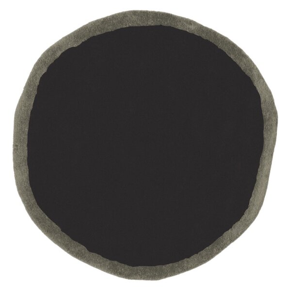 Nanimarquina Kulatý vlněný koberec Aros Barva: Red-Black (červeno-černá), Rozměr: Ø 100 cm