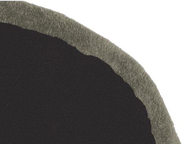 Nanimarquina Kulatý vlněný koberec Aros Barva: Red-Black (červeno-černá), Rozměr: Ø 100 cm