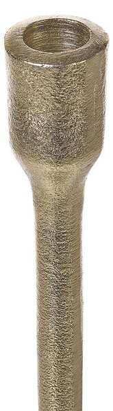 Sada 3 svícnů LIWUNG Kov 27/33/38 cm Zlatá