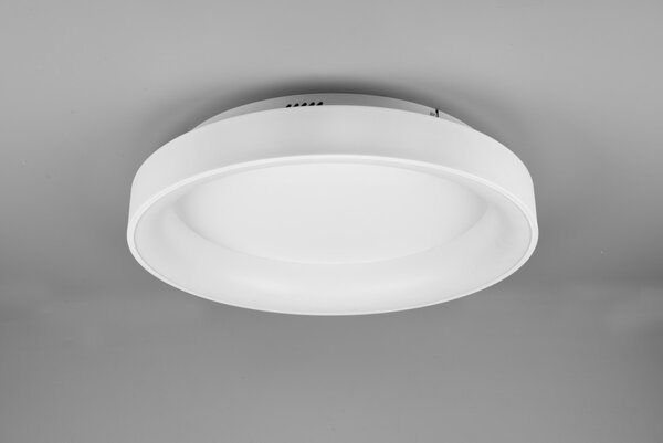 Trio 671290131 LED přisazené stropní svítidlo Girona 1x48W | SMD | 5600lm | 2700-6000K - stmívatelné, nastavení teploty osvětlení, paměťová funkce, noční režim, dálkové ovládání matná bílá