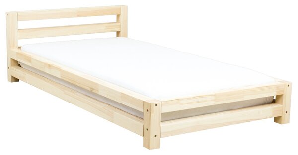 Benlemi Dětská postel MODERN 90x160 cm - Transparentní vosková lazura matná