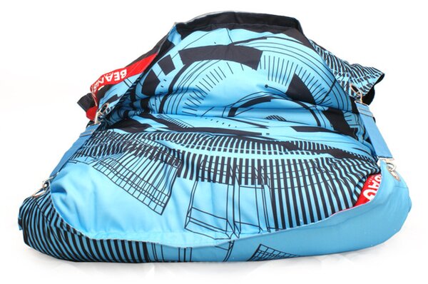 Beanbag Designový sedací vak 189x140 sonar s popruhy