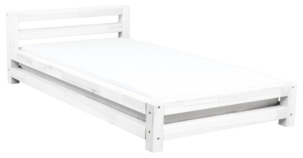 Jednolůžková postel MODERN - Bílá, 90 x 200 cm