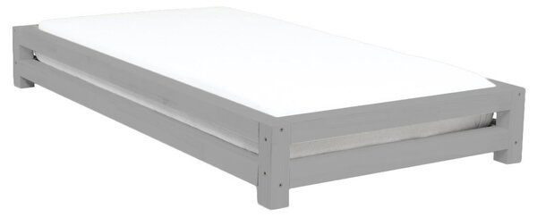 Jednolůžková postel JAPA - Tmavě šedá, 90 x 200 cm