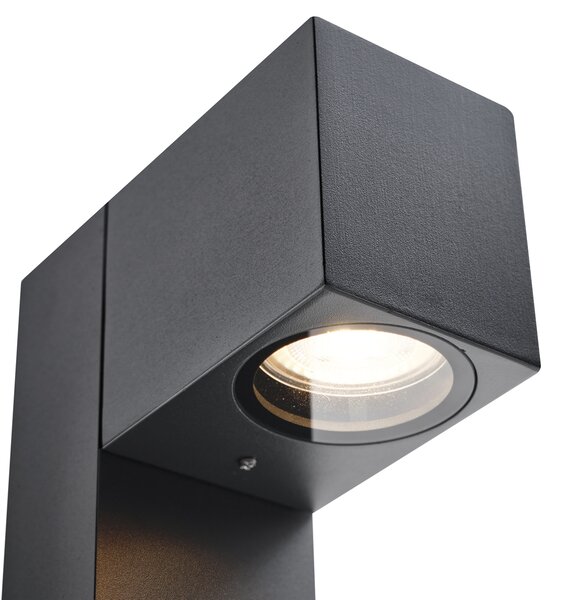 Venkovní lampa černá s hrotem do země a kabelovou průchodkou 65 cm včetně zásuvky IP44 - Baleno