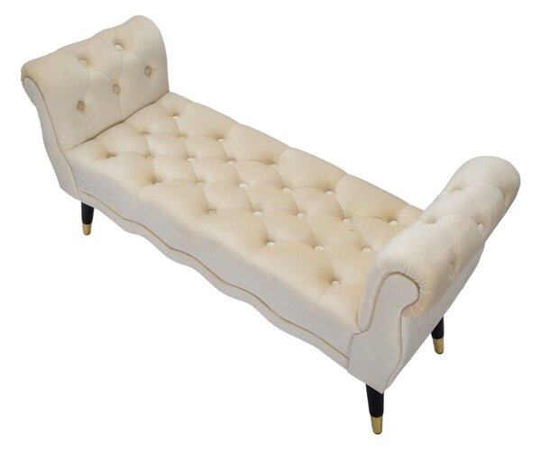 Designová lavice Dandelion 120 cm krémová