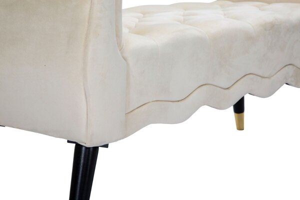 Designová lavice Dandelion 120 cm krémová