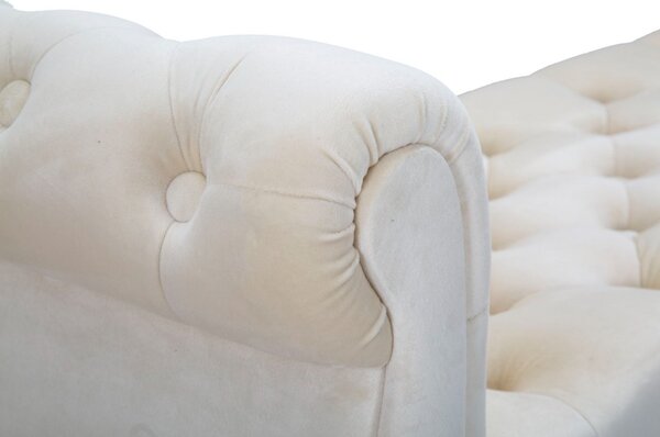 Designová lavice Dandelion 120 cm krémová