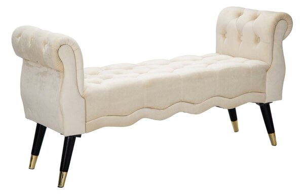 Designová lavice Dandelion 120 cm krémová