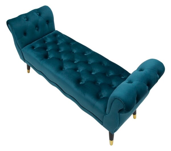 Designová lavice Dandelion 120 cm petrolejová