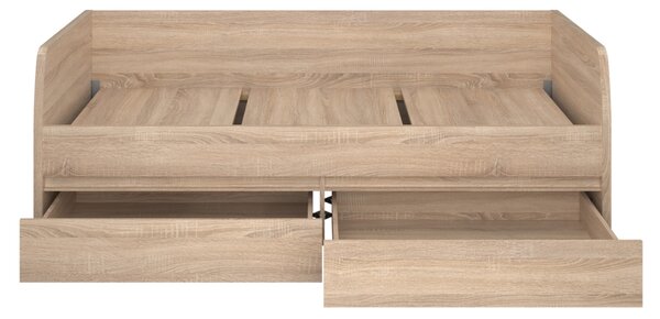 KONDELA Postel 2S, 90x200, dub sonoma, NORTY TYP 28