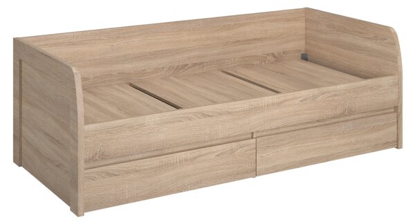 KONDELA Postel 2S, 90x200, dub sonoma, NORTY TYP 28
