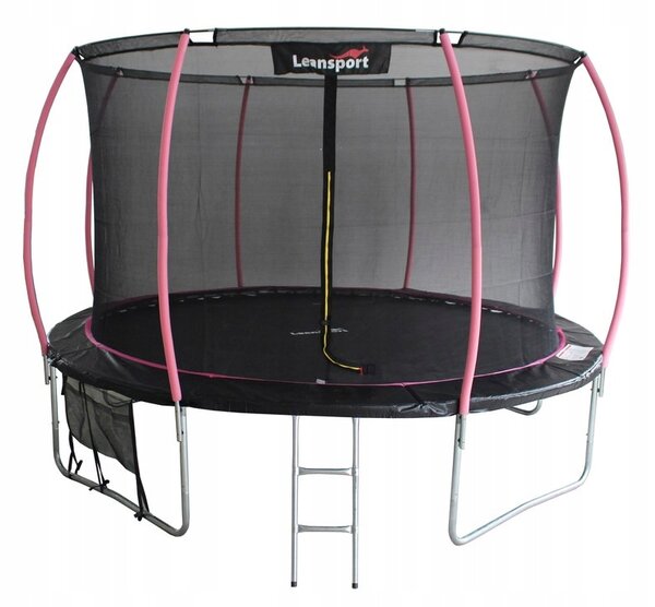 Trampolína LEAN Sport Max 16ft Černo-Růžová