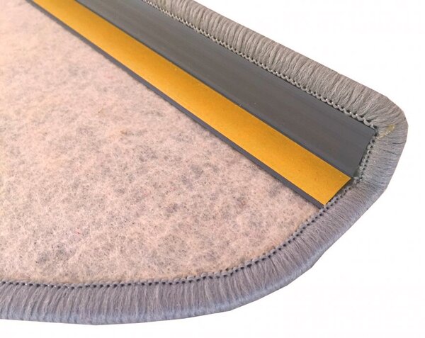 Vopi Nášlapy na schody Nature světle béžový půlkruh, samolepící - 24x65 půlkruh (rozměr včetně ohybu)