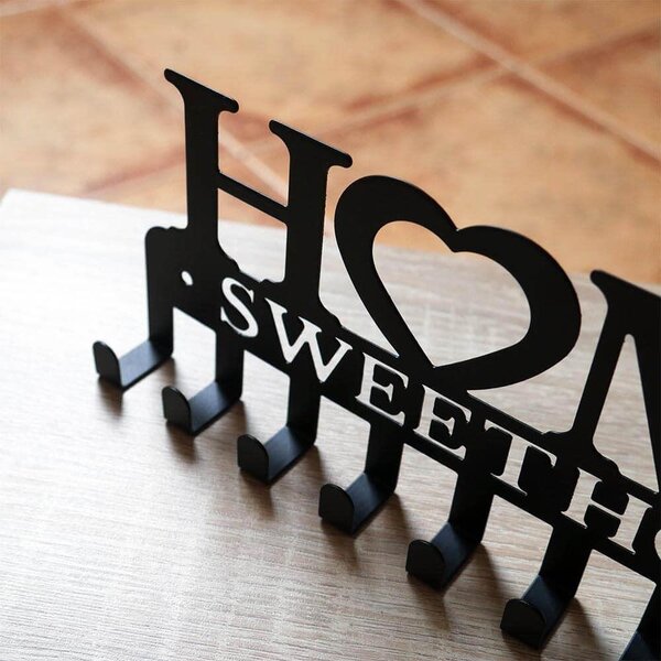 4Leaders Nástěnný věšák Sweet Home 10 háčků kov
