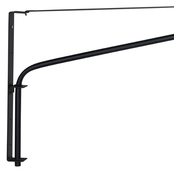 Steinhauer Textilní nástěnné světlo Elegant Classy černé/zlaté, stmívatelný, Černá, Obývací pokoj / jídelna, kov, Moderní