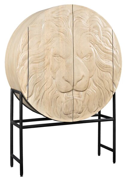 Vysoká komoda LION 140 CM bílá masiv mango Nábytek | Úložné prostory | Komody | Vysoké