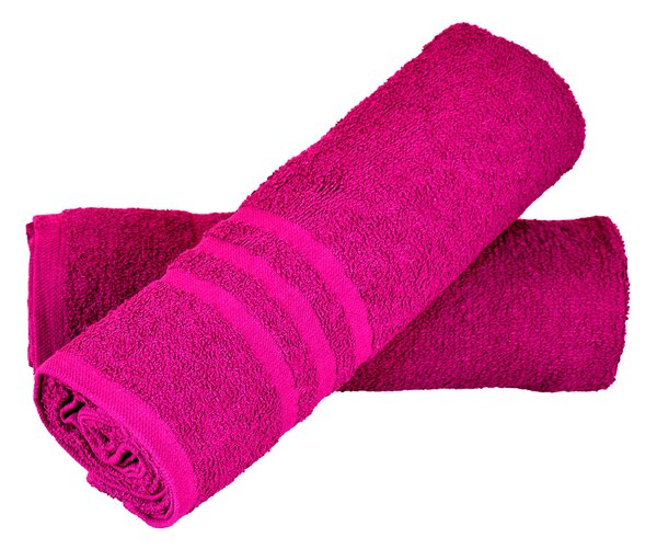 Aaryans Sada ručníků Basic 2 ks - růžová