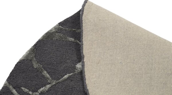 Linie Design Kulatý koberec Marmo Charcoal Rozměr: Ø 170 cm