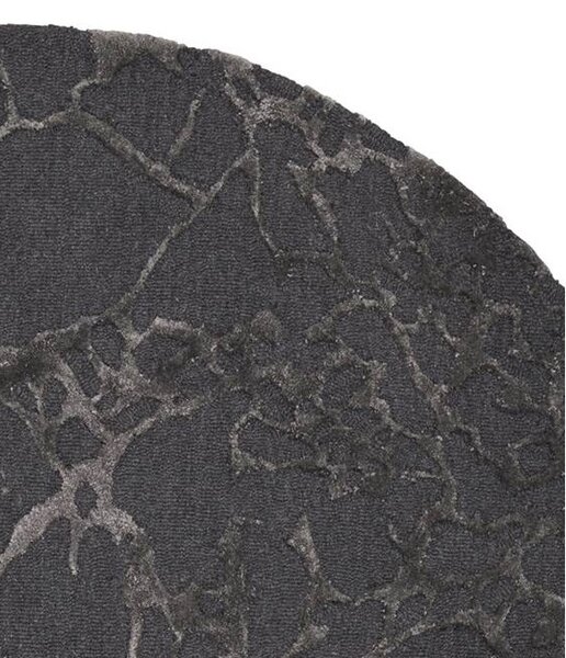 Linie Design Kulatý koberec Marmo Charcoal Rozměr: Ø 170 cm