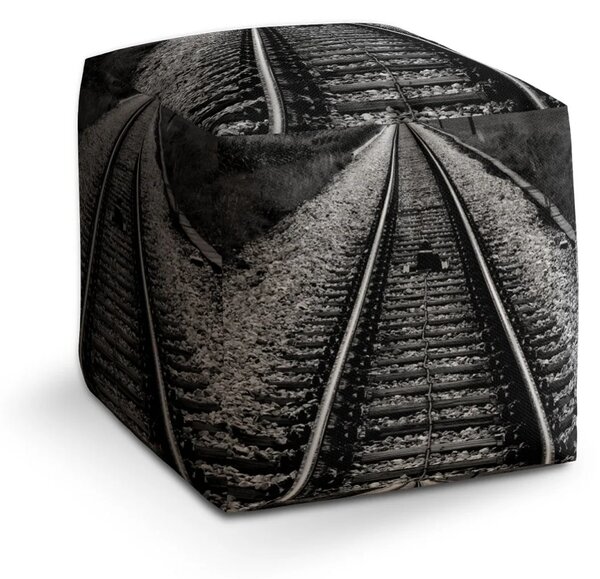 Sablio Taburet Cube Koleje - 40x40x40 cm