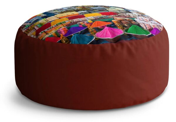 Sablio Taburet Circle Barevné koření: 38x48 cm