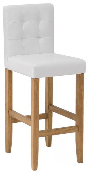 Krémově bílá kožená jídelní židle MADISON