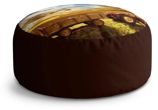 Sablio Taburet Circle Traktor s vlečkou: 38x48 cm