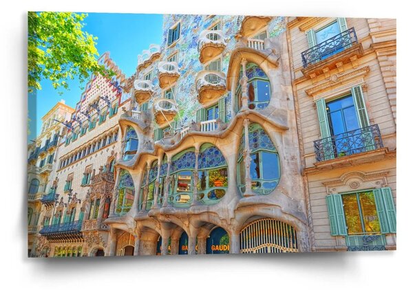 Sablio Obraz Barcelona Gaudi Casa Batllo 2 - 120x80 cm