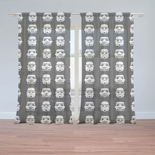 Sablio Záclony Star Wars Stormtrooper Pattern: 2ks 150x250cm