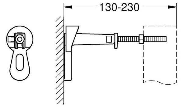 Grohe Rapid SL konstrukce konzole 3855800M
