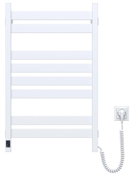 Elektrický sušák na ručníky s termostatem LARGO 168W 80x50 cm bílá pravá