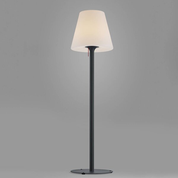Helestra Venkovní stojací lampa Moris-XL, Černá, kov, Moderní