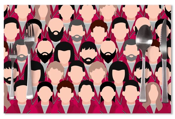 Sablio Prostírání Money heist Anonymní tváře: 40x30cm