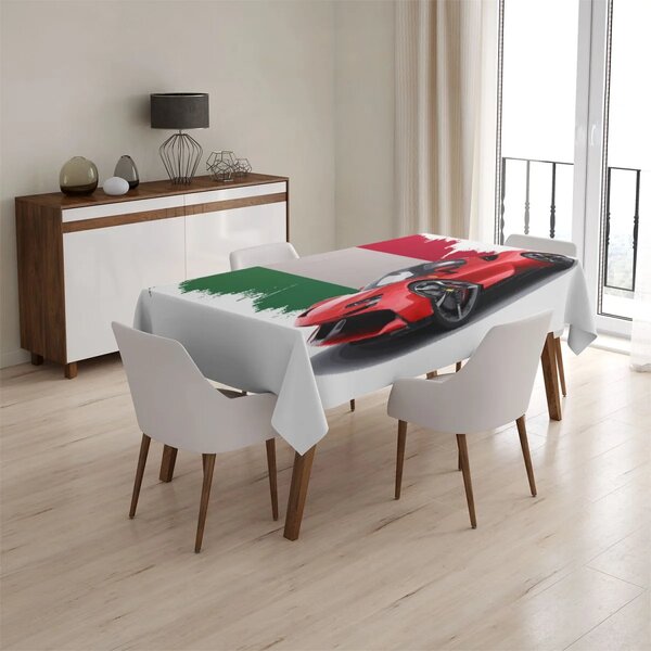 Sablio Ubrus Ferrari Italská vlajka - 90x90 cm