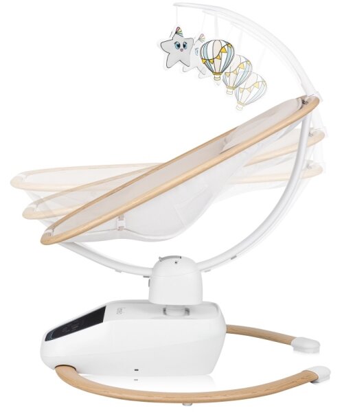 Lionelo - Dětské houpátko s melodií OLIVIA Beige Natural + dálkové ovládání