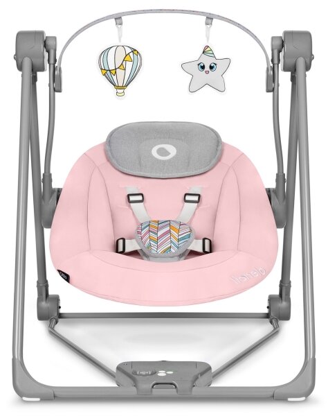 Lionelo - Dětské houpátko OTTO 4xLR14 Pink Baby