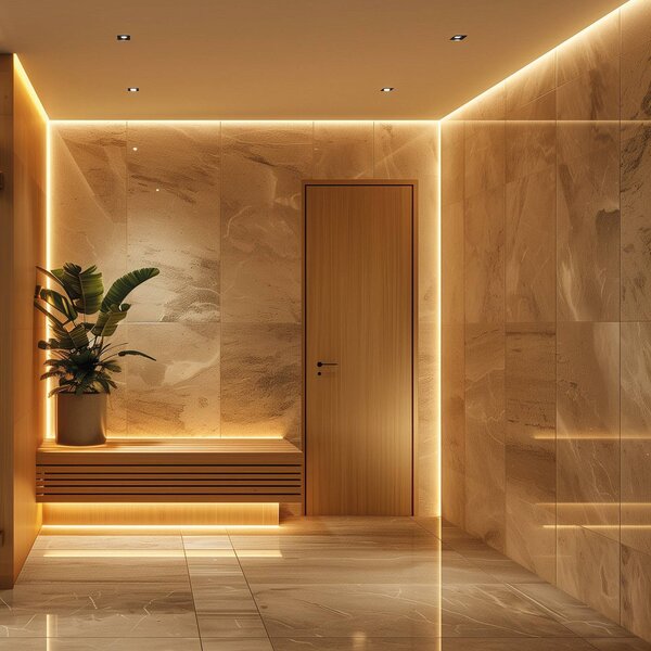 Hera LED pásek SAUNA, 3 000 K, délka 200 cm, IP54, 24 V, stmívatelný, Bílá / opál, Obývací pokoj / jídelna, Plast, Moderní