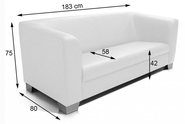Pohovka Chicago 3M White