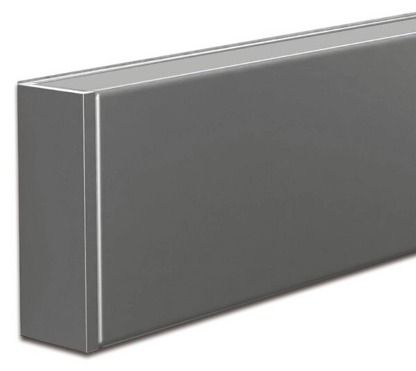 Hera LED nástěnné světlo INTERO-LINE, nerezová ocel, 60 cm, 24 V,, stmívatelný, Hliník / šedá / zinek, Obývací pokoj / jídelna, Hliník, Moderní, Nástěnné svítidlo / světlem dolů