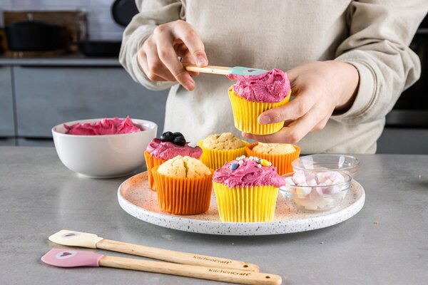 Sada malých stěrek KitchenCraft Sweetly Does It, 3 ks silikonové KCMINISPAT3PC