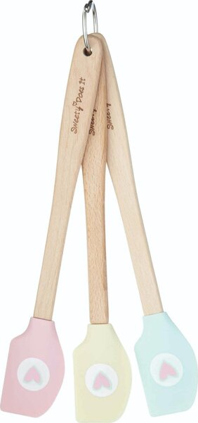 Sada malých stěrek KitchenCraft Sweetly Does It, 3 ks silikonové KCMINISPAT3PC